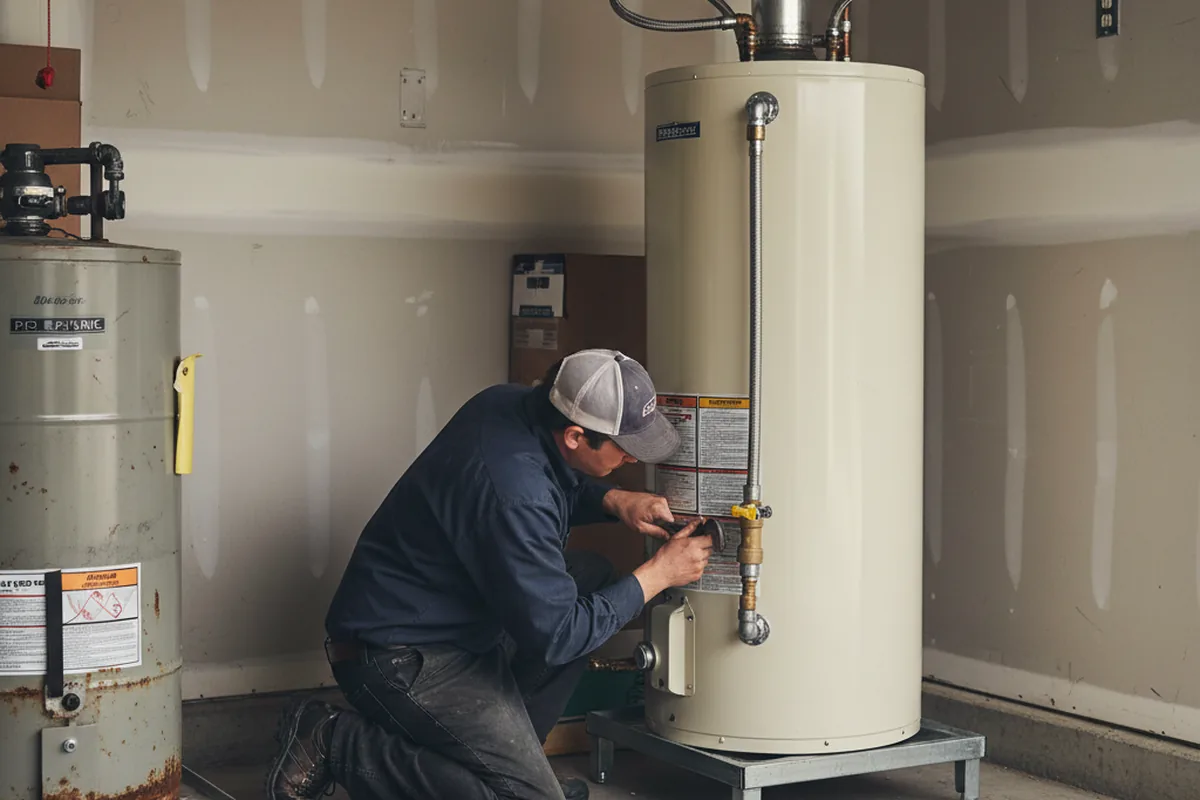 Water heater and shutoff valve replacement in Phenix City
