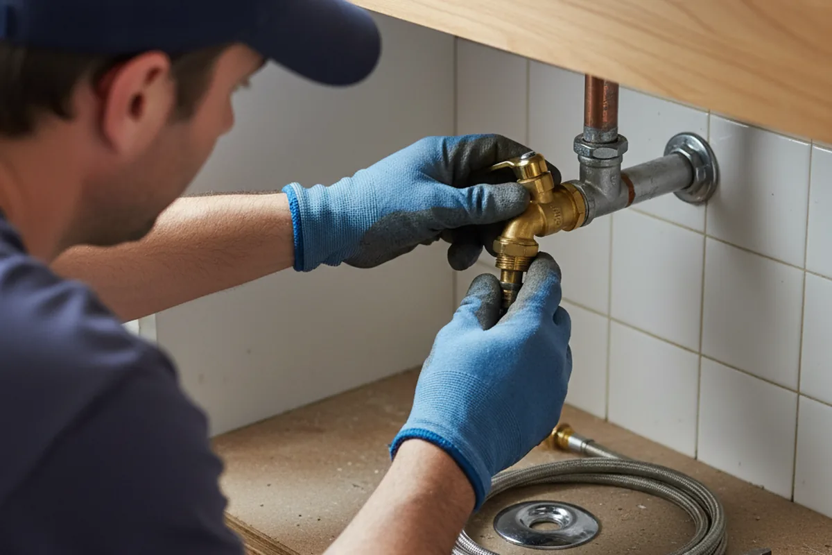 Shutoff valve and fitting work during Emergency Plumbing in Phenix City